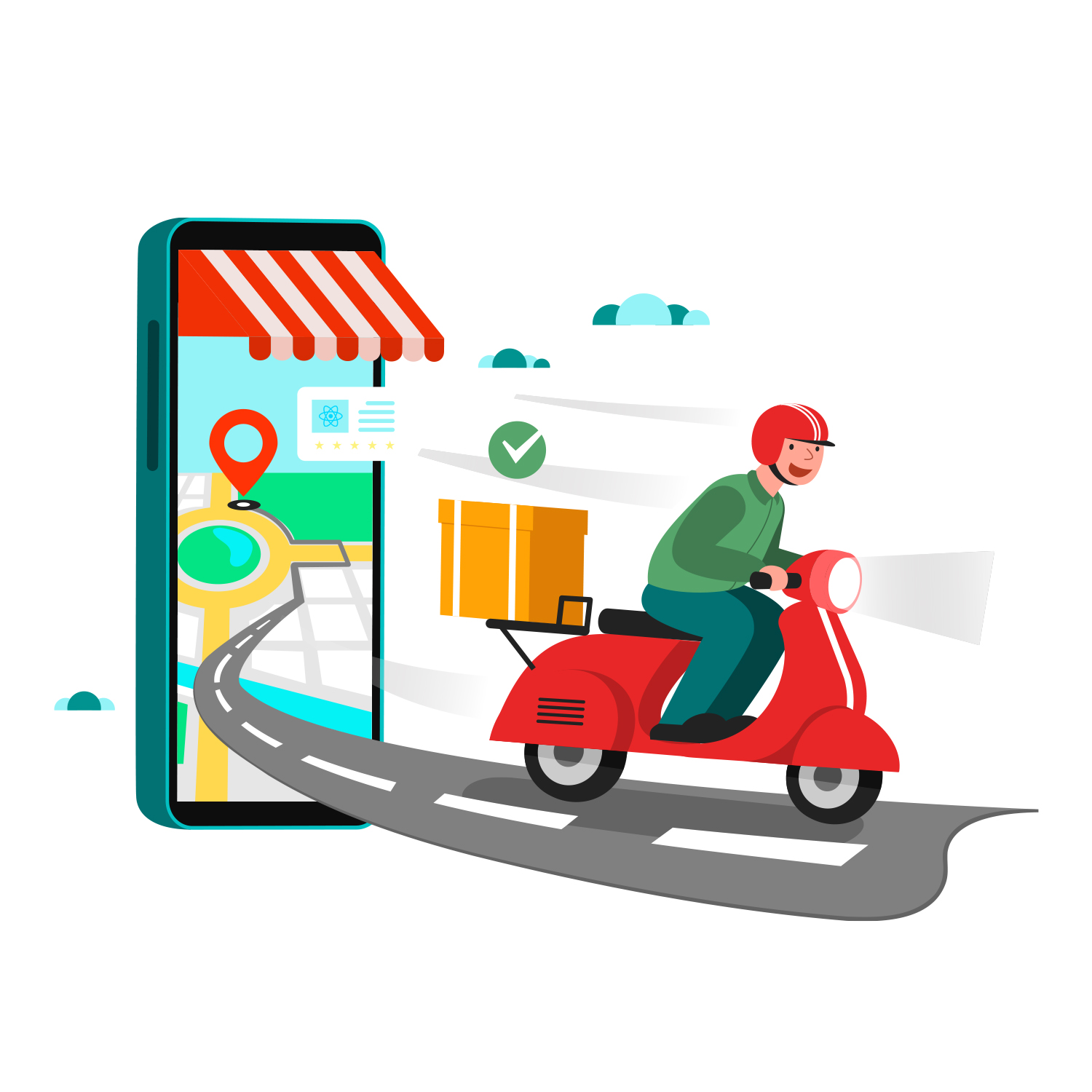 food delivery application with ReactJS